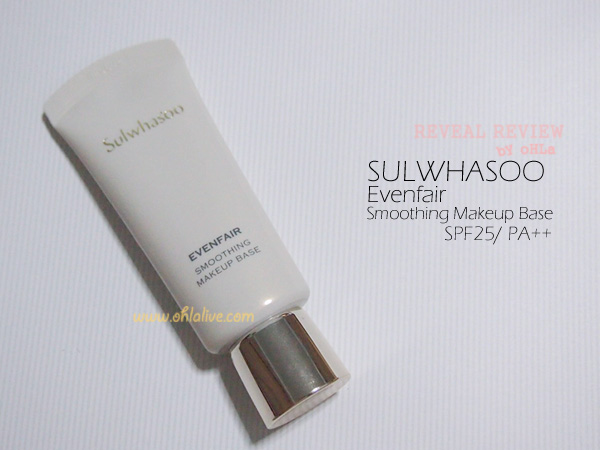 SULWHASOO, Evenfair Smoothing Makeup Base SPF25 PA++size 30 ml., shelflife 12M, counter price THB 1,900.-